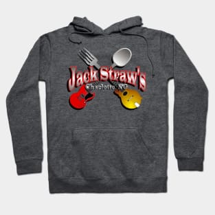 Jack Straws Tee with White Text Hoodie